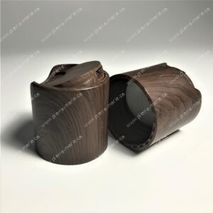 Bouchon à disque lisse effet bois brun 24-410